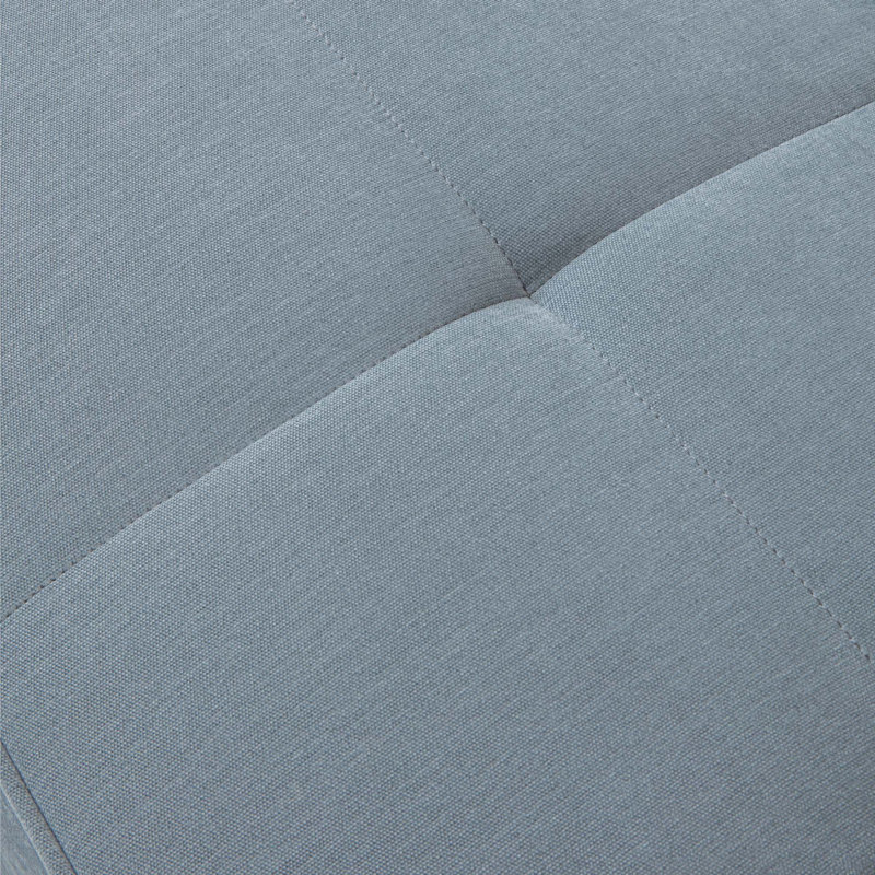 Canapé-lit tapissier de 53,5 po Luciele, Tissu gris