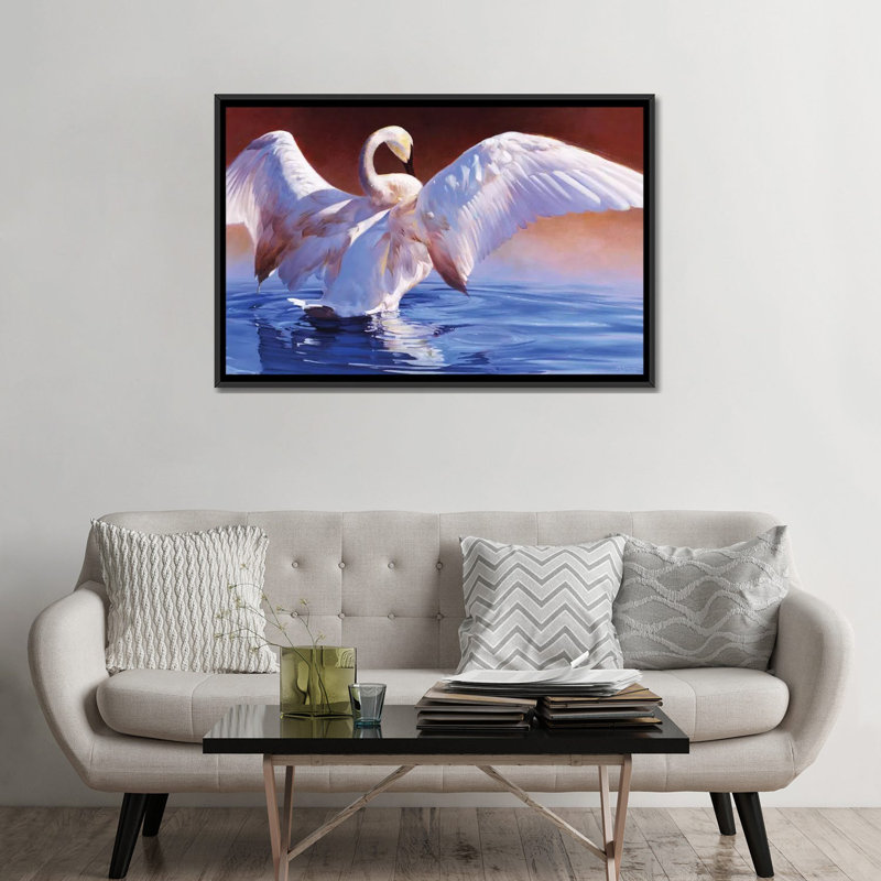 « boudoir », impression sur toile, H 18 po x l 26 po x P 1,5 po, Toile avec cadre noir, Pas de tapis