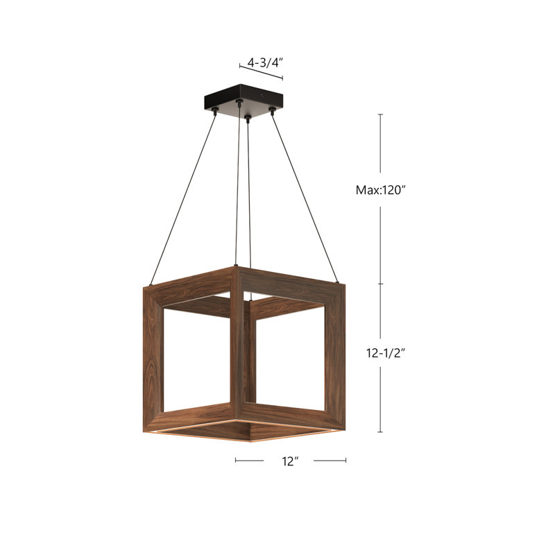 Morina 1 - Light LED Pendant, White Oak, White Oak