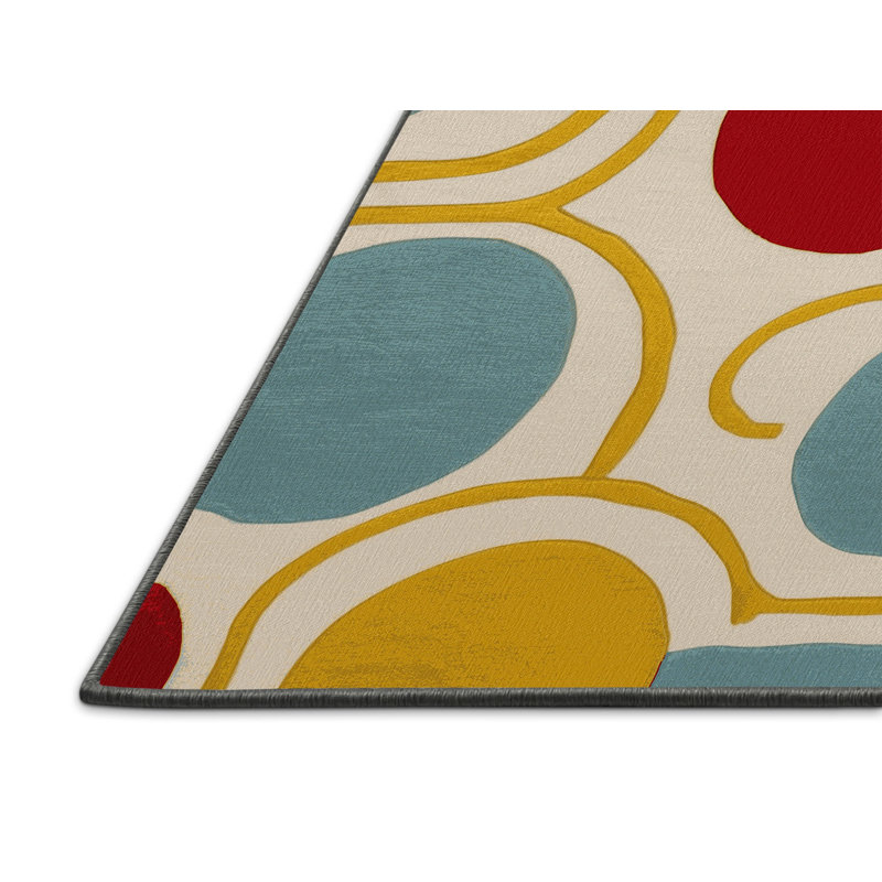 Jaunty Curve Rug, Rectangle 2' x 3'