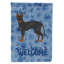 Caniche en polyester à 2 côtés 40 x 28 po standard welcome drapeau maison-957492876