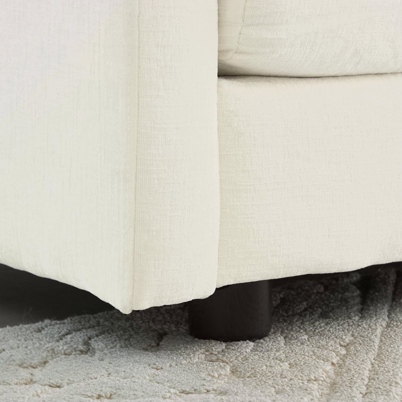 Fauteuil de lecture rembourré Comfy, Blanc