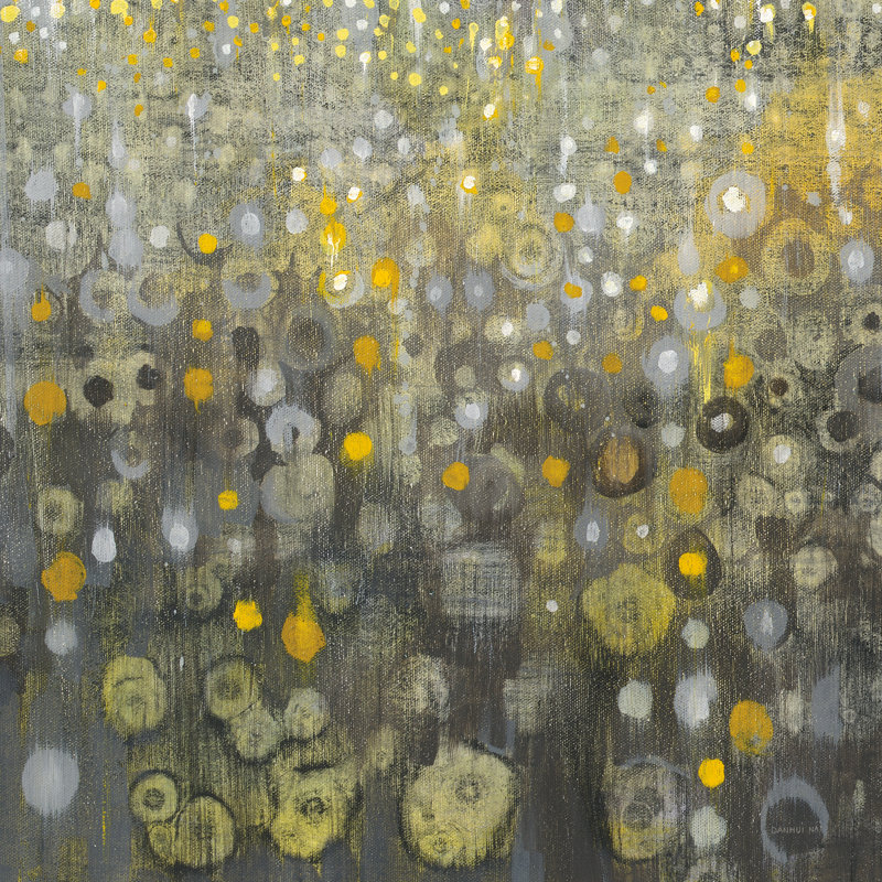 Rain Abstract V by Danhui Nai - Wrapped Canvas Painting, 51cm H x 51cm W