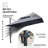 Skender 144'' Cantilever Umbrella with Crank Lift Counter Weights and wheeled Base Included-806352069