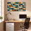 «Abstract Fish», ensemble de 1 reproduction d'art sur toile tendue sur toile-267460005