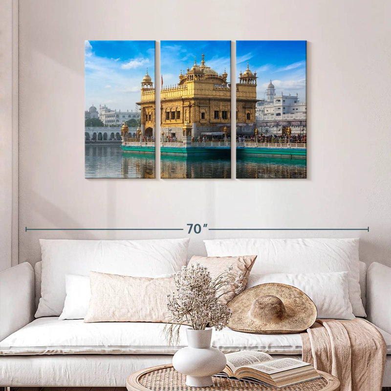 Rorry India's Golden Temple, 28" H x 45" W