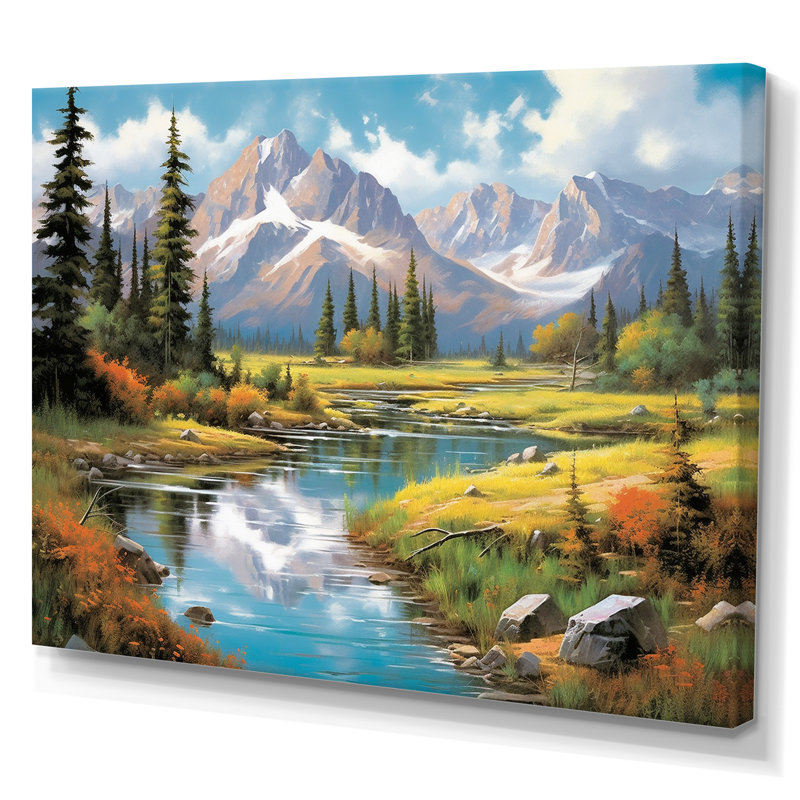 Colorado Mountain Senerity I - Colorado, art encadré, Toile tendue, H 12 po x l 20 po x P 1 po