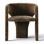 Fauteuil de salle à manger rembourré Modern Chenille-1714058050