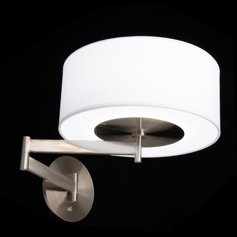 Bras pivotant à del 1 lumière del Brookport, Nickel brossé