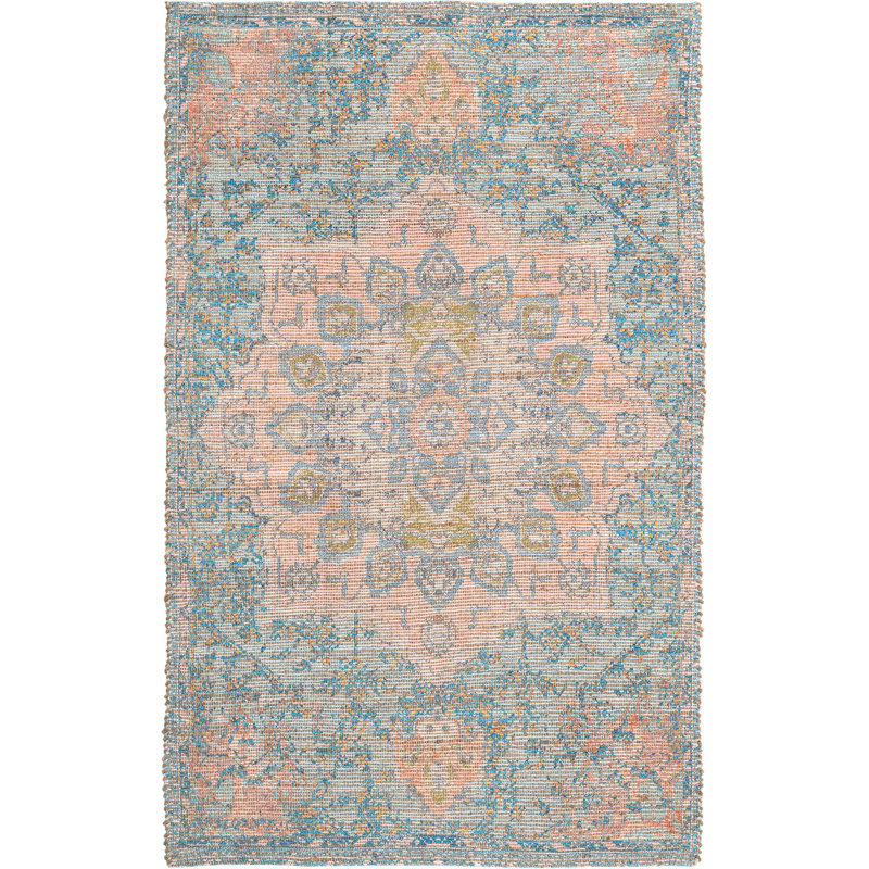 Markdavid Cotton Ikat Indoor Rug, Rectangle 5'3" x 8'