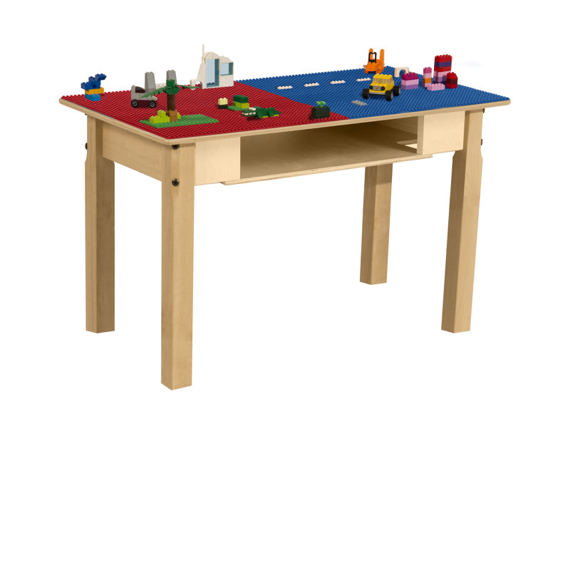 Table de jeu Time-2-Play, Rouge/bleu, H 18,5 po x L 35 po x l 15,5 po