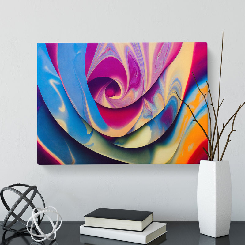Pleasant Modern Abstract Art - Wrapped Canvas, 35cm H x 50cm W x 3cm D