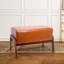 Tabouret en bois rembourré Mid Century-296692394