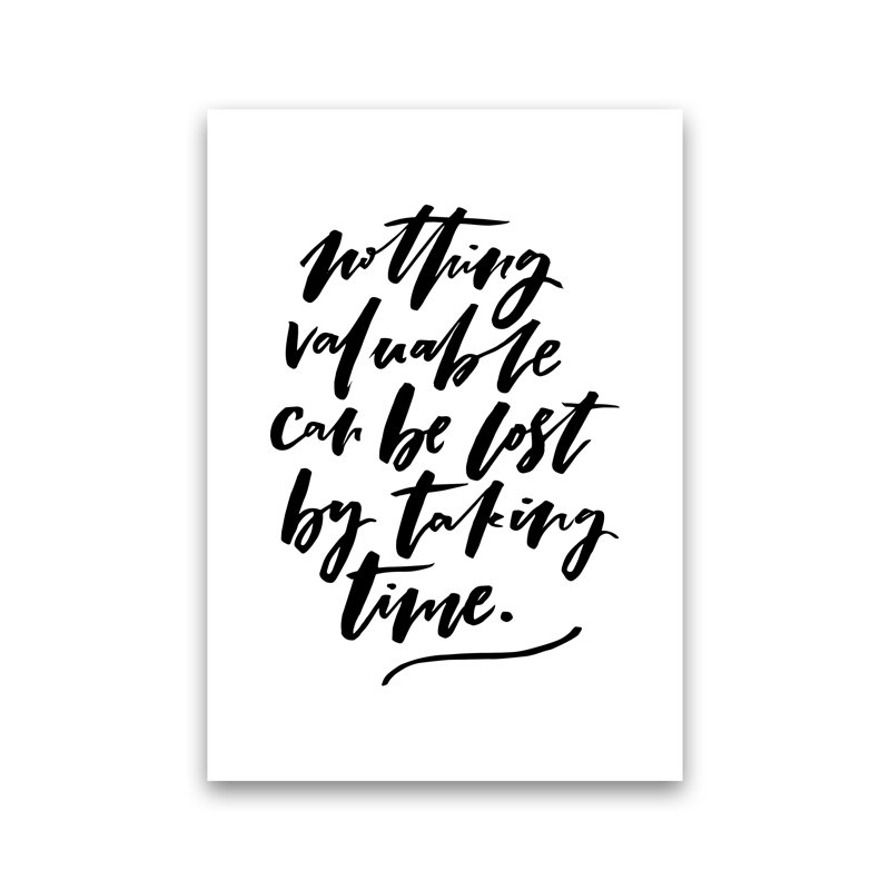 Nothing Valuable Can Be Lost - Print, 84.1cm H x 59.4cm W x 4cm D, Wrapped Canvas