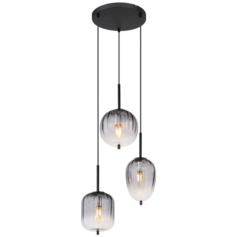 Emelia 3 - Light Matte Black Pendant