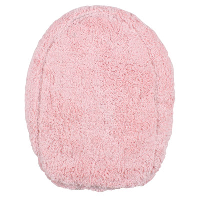 100% Cotton Tufted Toilet Lid Cover, Extra Soft & Machine Washable 18x18"