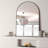 24X32 Inch  Metal Framed Arched Bathrrom Mirror For Wall. (Includes Mirror Only)-2111129601