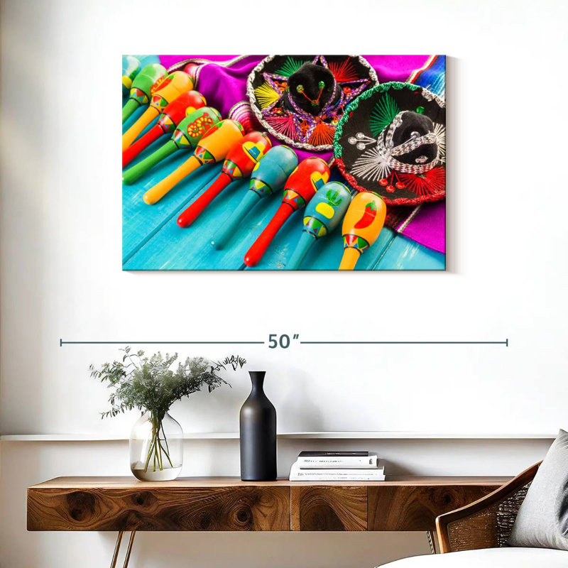 Maracas de la fête mexicaine Lelend, H 24 po x l 36 po