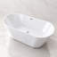 Baignoire de trempage autoportante en acrylique 55 po-137865193