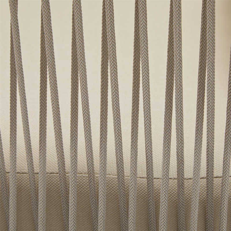 Chaise de patio en aluminium pour l'extérieur, Beige, Naturel
