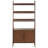 4-Tier Wood Bookcase with Doors