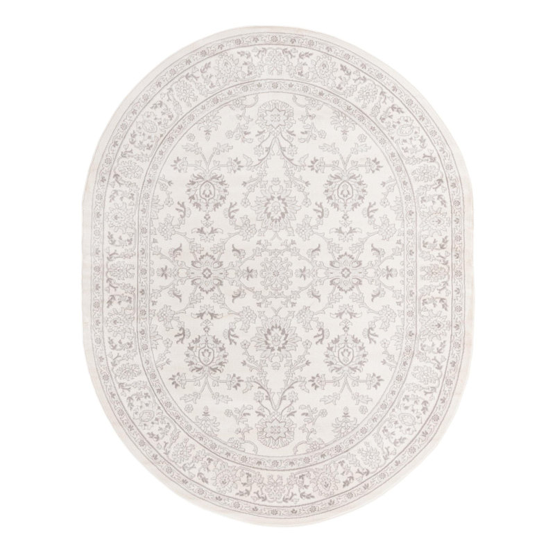 Floral Area Rug, Oval 238.8cm x 304.8cm
