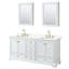 Ensemble de meuble-lavabo double autoportant 72 po avec plateau en quartz Deborah-98181801-98181804-98181806