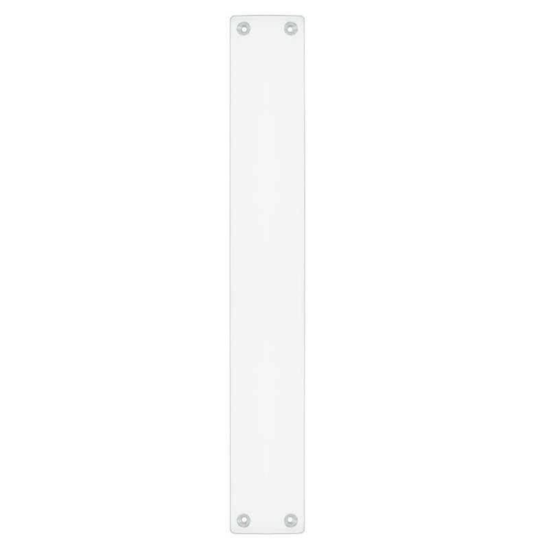 Finger Back Plate, Polished Chrome, 42.5cm H x 6cm W x 0.1cm D