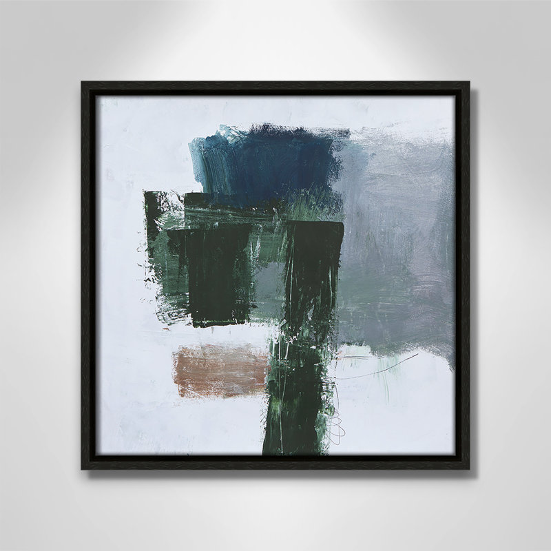 «Laguna Crush II» par Filippo Loco, reproduction sur toile flottante, Cadre espresso, H 13,5 po x l 13,5 po x P 2 po