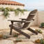 Chaise Adirondack pliante en bois d'acacia avec accoudoirs-462763706