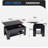 Lift Top Coffee Table With Hidden Storage Compartment And Lower Shelf - Sturdy Wooden Lift Tabletop With Hydraulic Lifter For Living Room-1866034073-1848304203