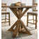 Ebbert Round Solid Wood Base Counter Height Dining Table