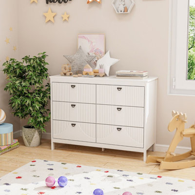 106cm W 6 - Drawer Chest of Drawers