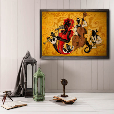 Perry Single Picture Frame Print on Wood