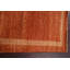 Tapis orange noué à la main de conception unique 2 pi 10 po x 9 pi 0 po