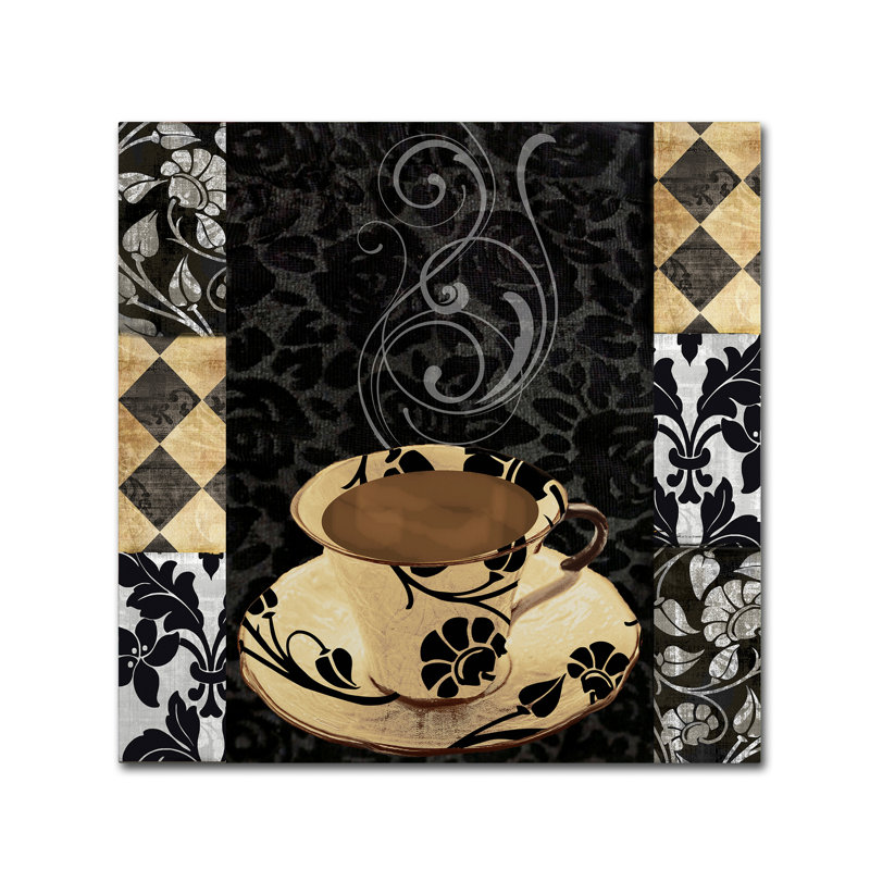 «Cafe Noir VI» par Jadaya, impression sur toile tendue, H 18 po x l 18 po x P 2 po