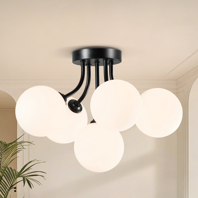 Plafonnier semi-encastré 5 lumières encastré