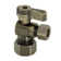 Kingston Brass Baseline 5/8-Inch OD Comp x 3/8-Inch OD Comp Quarter-Turn Angle Stop Valve