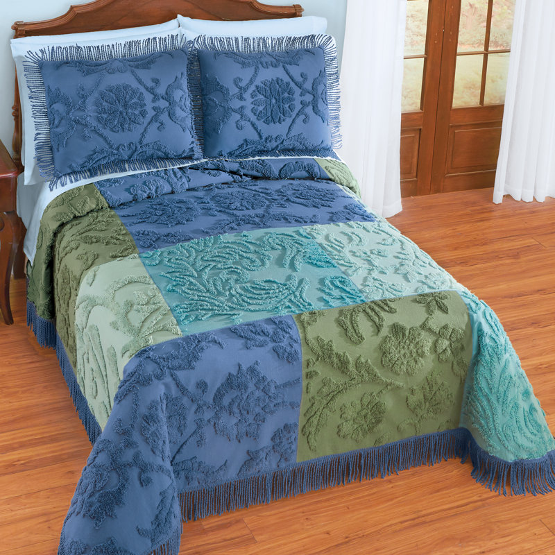 Modern & Contemporary Cotton Patchwork Coverlet, King Coverlet/Bedspread