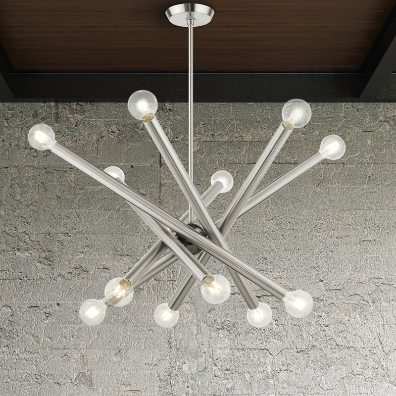 Lustre linéaire moderne Spoutnik 12 lumières Aufmann Andreonna