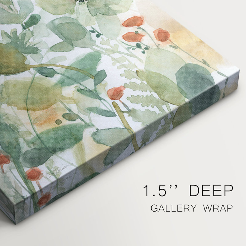 Chant des fleurs sauvages II - Cavas enveloppés de galerie, H 27 po x l 18 po