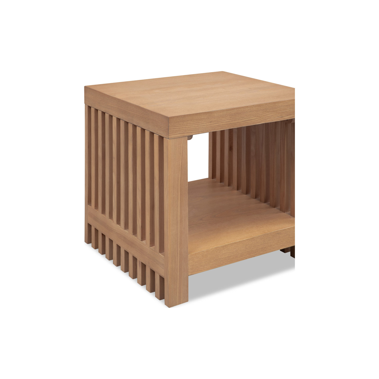 Finnian Side Table, Natural Wood