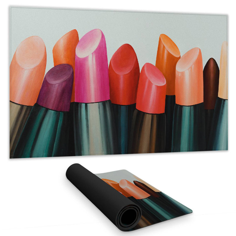 Lipstick addict - 14.00"x24.25" Desk mat