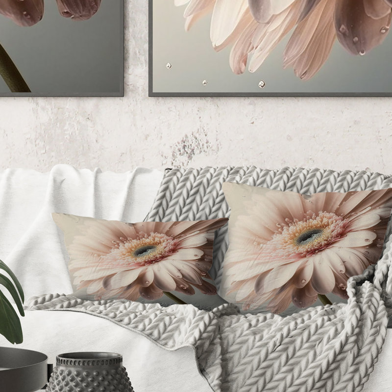 Coussin Pink Gerbera Flowers I - Gerbera
