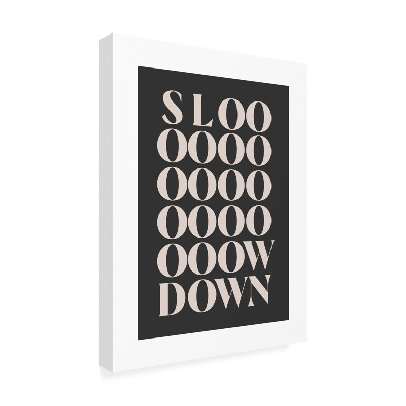 Beth Cai  Slowdown Canvas Art, H 19 po x l 14 po x P 2 po