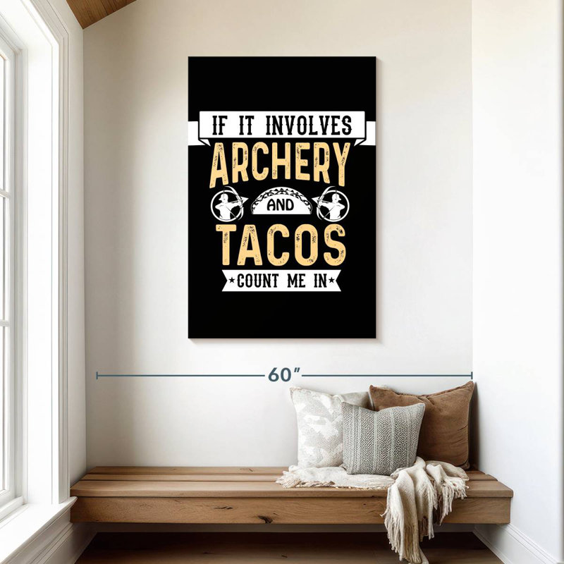 Sireci Archery And Tacos, 45" H x 30" W