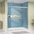 68 To 72 In. W X 72 In. H Semi-Frameless Double Sliding Shower Door In Brushed Nickel Bypass Frame Alcove Shower Door With 1/4 In (6MM) Tempered Clear Glass-115942595