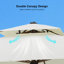 Parasol en porte-à-faux rectangulaire double 9 pi x 12 pi-47955068