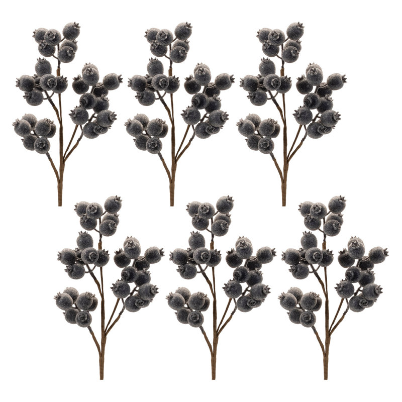 Beaded Berry, Bleu/brun, H 20,5 po x l 7 po x P 3,5 po