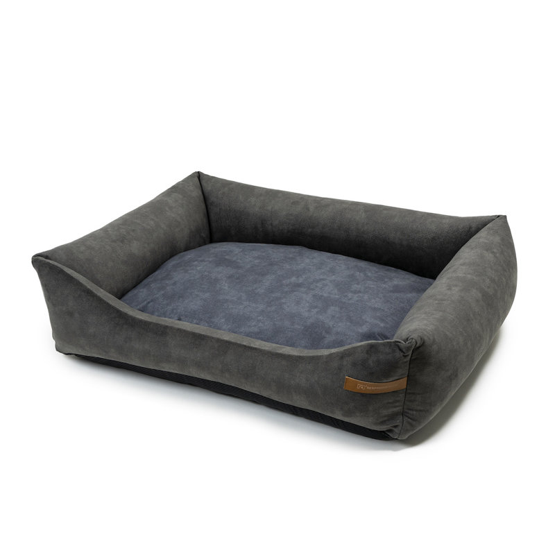 Orthopedic Memory Foam Pet Bed, 20cm H x 85cm W x 105cm D, Khaki/Graphite